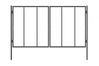 Металеві листові ворота (3x2м)