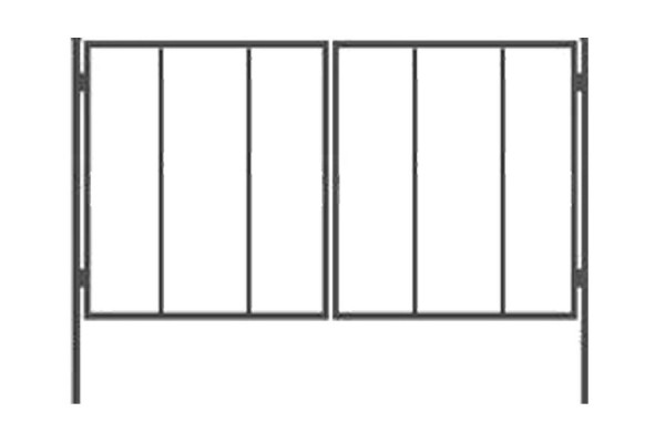 Розпашні ворота - профлист (3x2м)