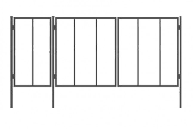 Металеві листові ворота (4x2м)