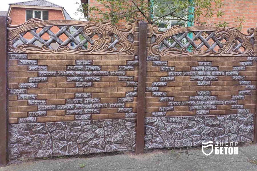 Забор бетоный из форм - Херсон