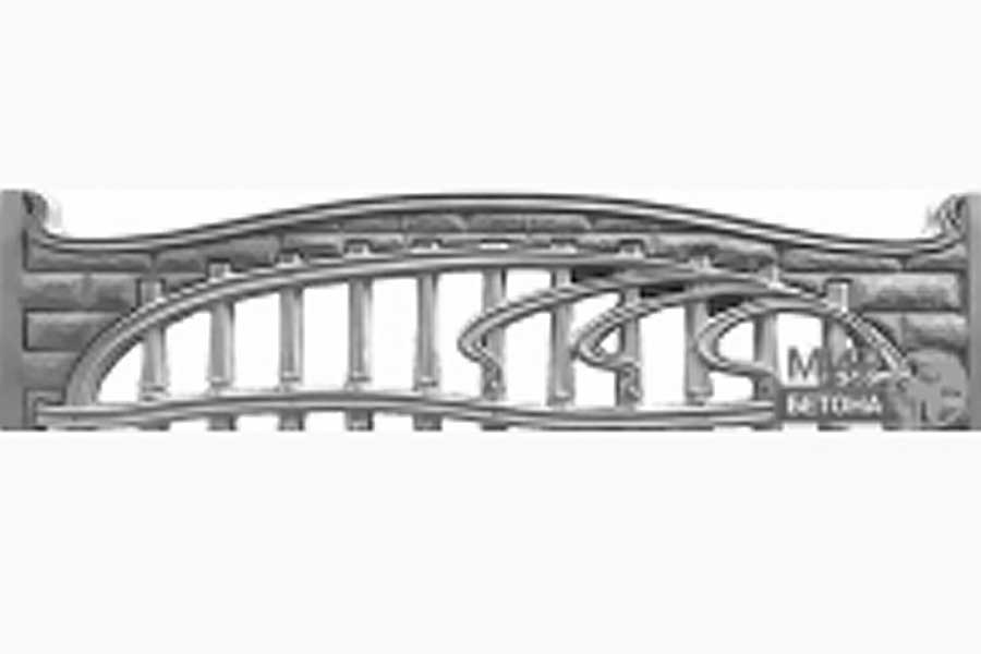 Форма для еврозабора Фагот новый арка ажурная. Вариант 2